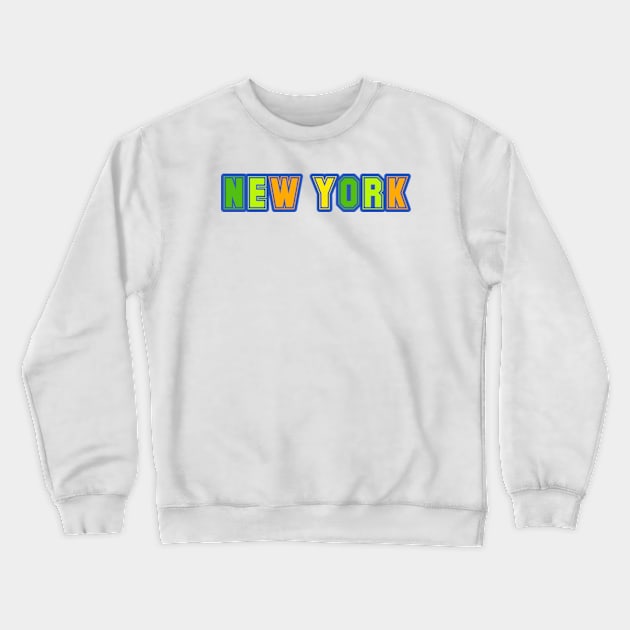 New York Rhapsody Crewneck Sweatshirt by coralwire